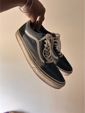 Vans Old Skool Black and Gray Low Top Sneakers